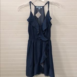 She + Sky Denim Wrap Dress